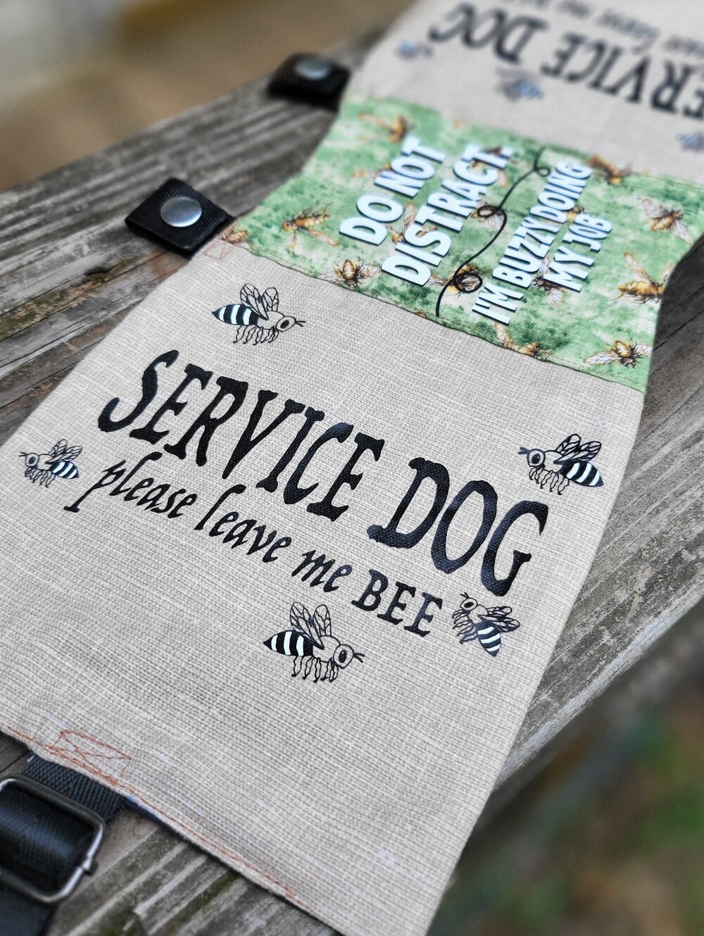 Service Dog Cape. Please Leave Me Bee